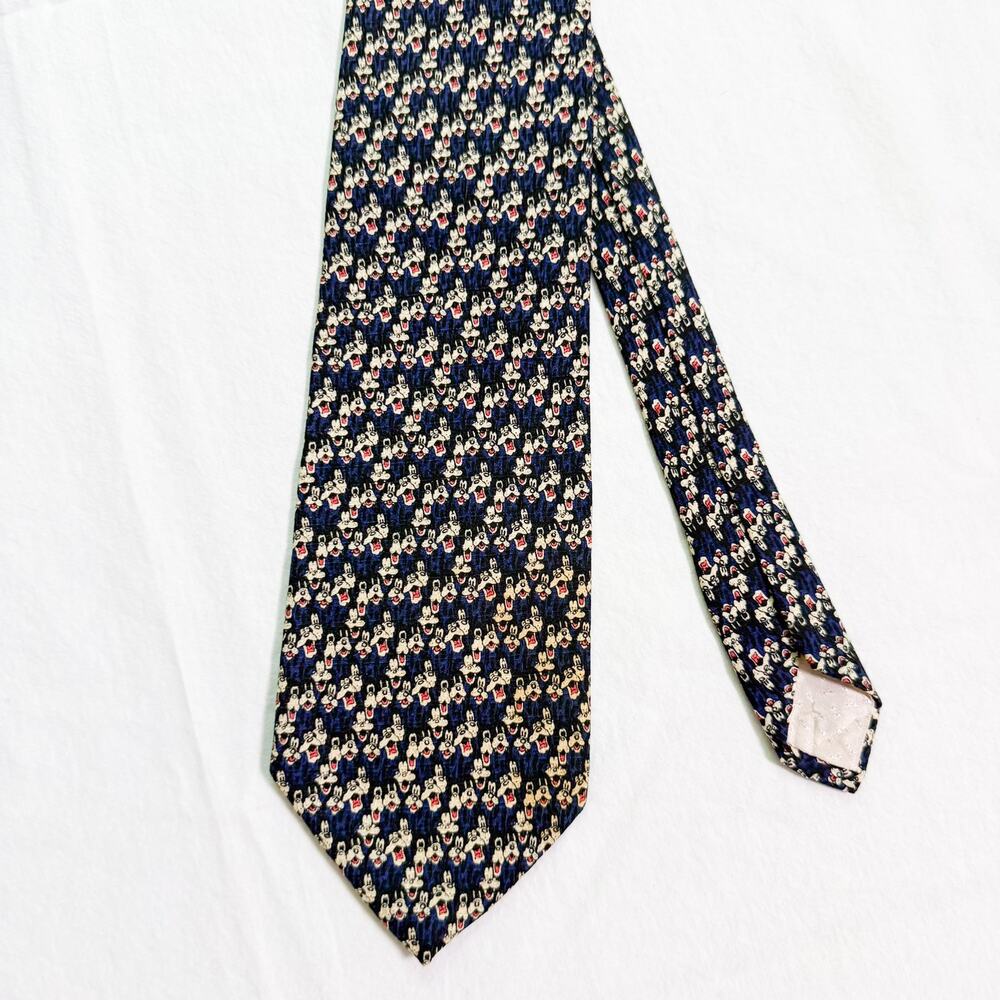 Vintage Goofy Disney Store Silk Necktie
